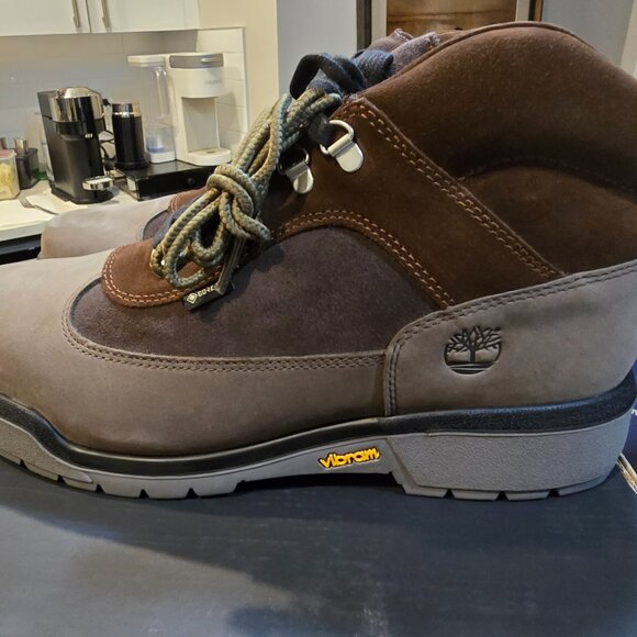 Timberland Goretex Waterproof Outdoor Field Boots Dark brown Nubuck MENS SIZE 10 - Picture 7 of 16
